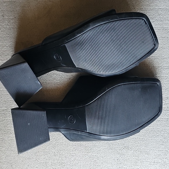 a . new day Black Mules Size 10W - Picture 6 of 8